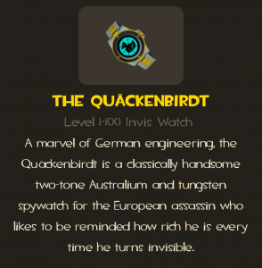 Quackenbirdt spy watch description