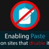 How to bypass disabled pasting on password forms